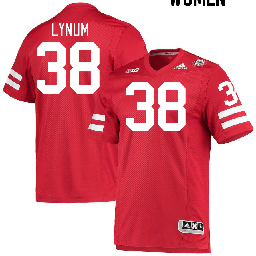 Women #38 Tamon Lynum Nebraska Cornhuskers College Football Jerseys Stitched Sale-Red